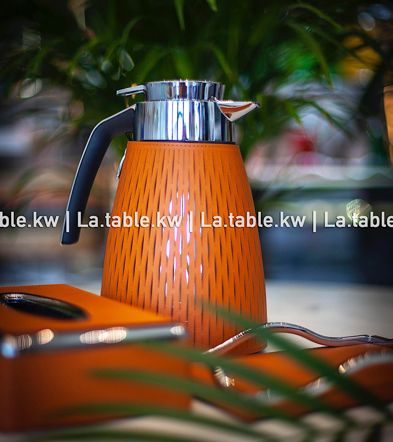 Amber Full Leather Carafes /إبريق  من الجلد كامل باللون العنبر