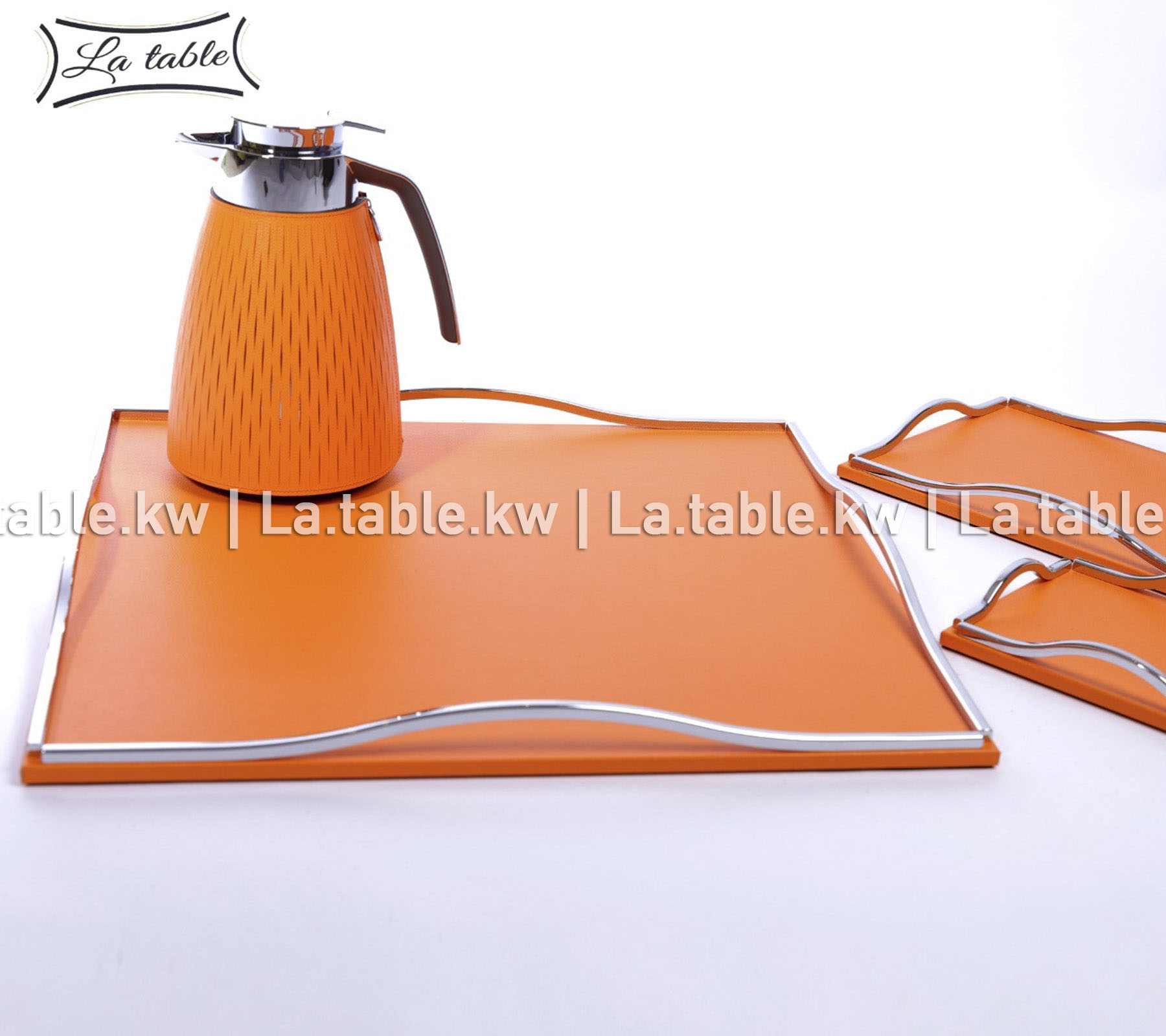 Orange Full Leather Carafes