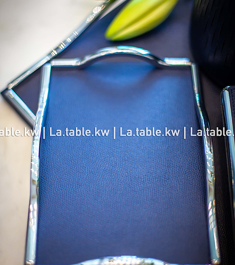 Navy Blue Leather Trays / صواني من الجلد باللون الأزرق الداكن