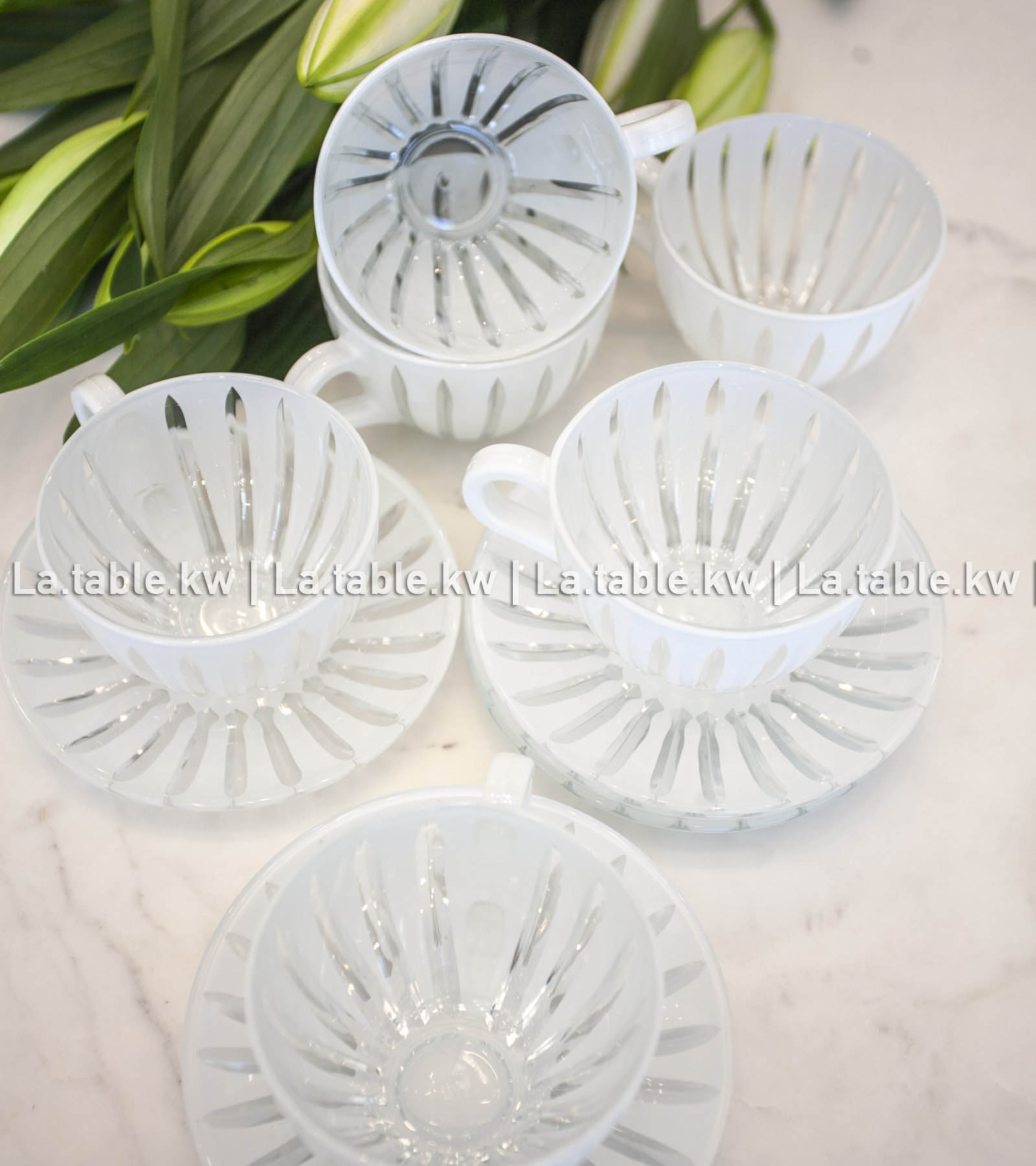 White Classic Milk Cups