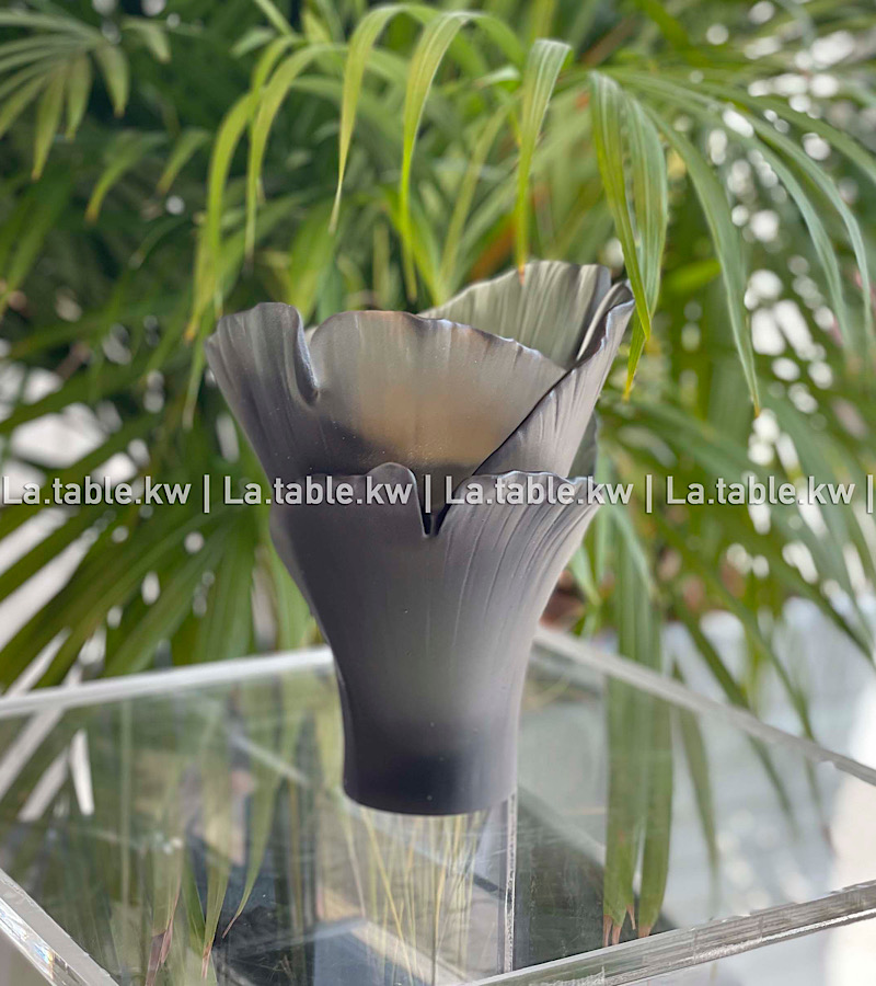 Gray Tulip Crystal Mubkhar / توليب كريستال مبخر -رمادي