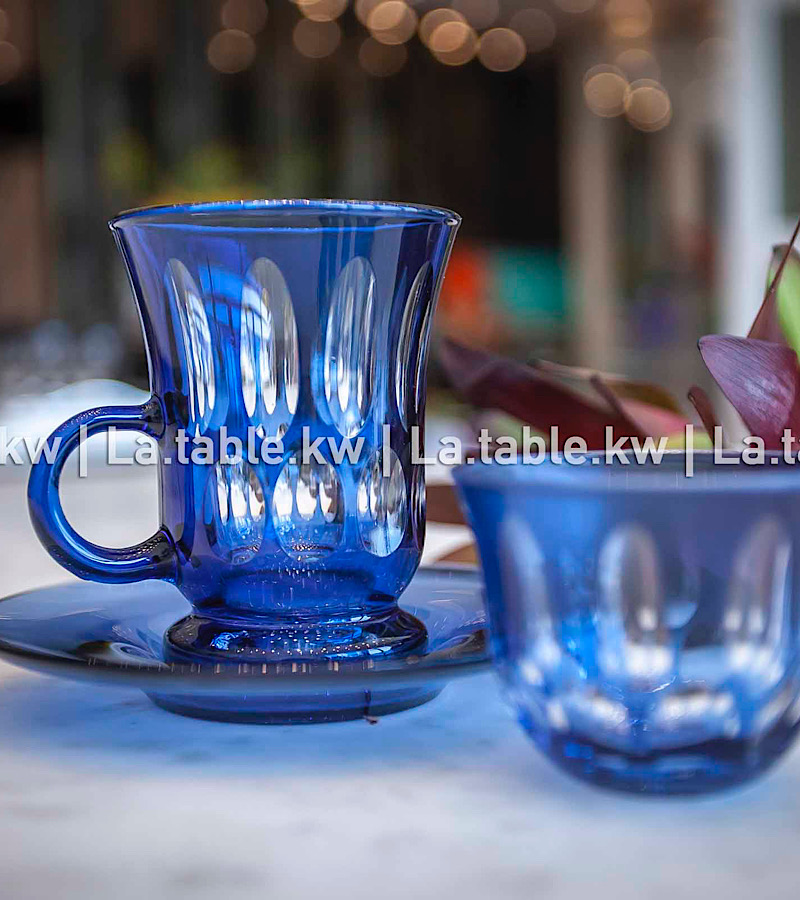 Navy Elite Tea and Coffee Set / إليت طقم الشاي والقهوة  اللون الازرق