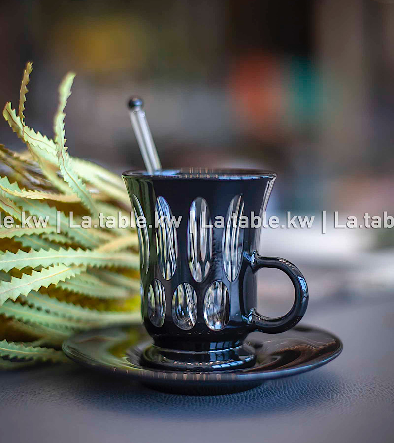 Black Elite Tea and Coffee Set / إليت طقم شاي وقهوة باللون الاسود