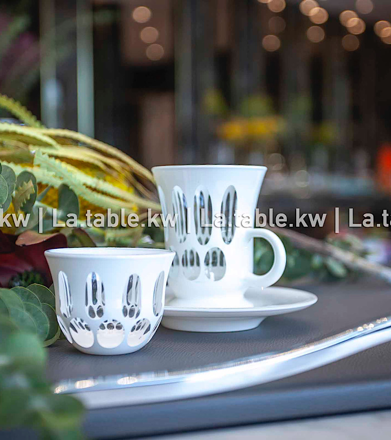 White Elite Tea and Coffee Set