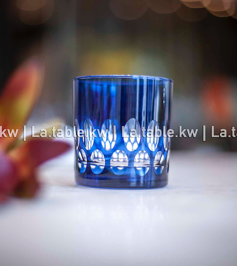 Navy Elite Water Glasses / إليت أكواب مياه اللون الازرق الغامق