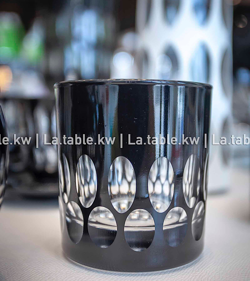 Black Elite Water Glasses / إليت اكواب مياه باللون الاسود
