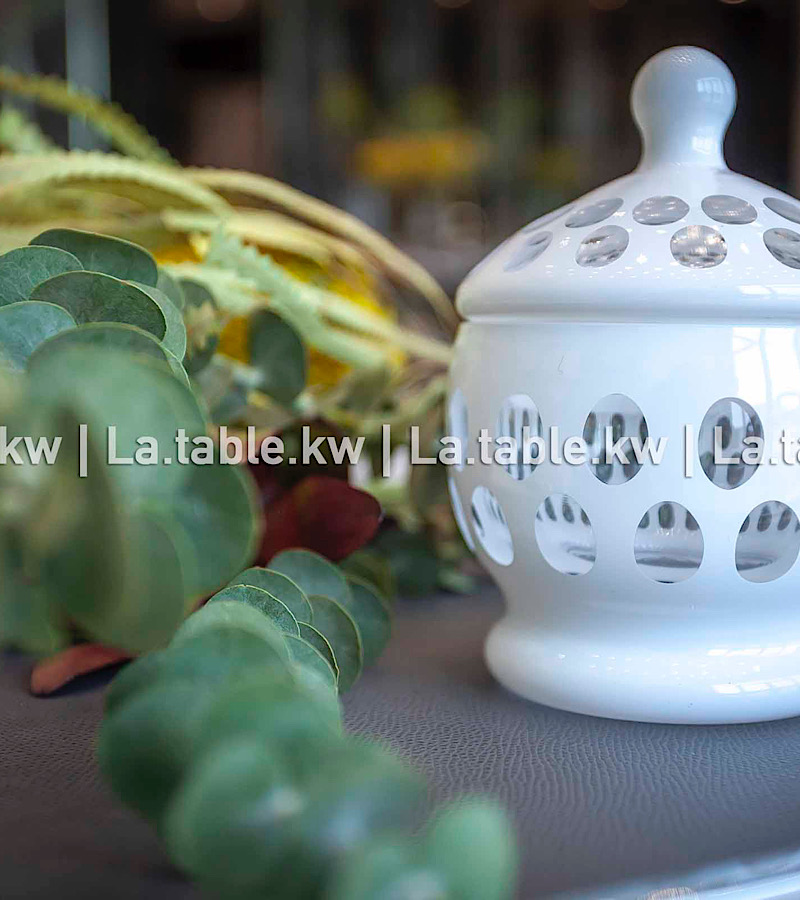White Elite Sugar Jar