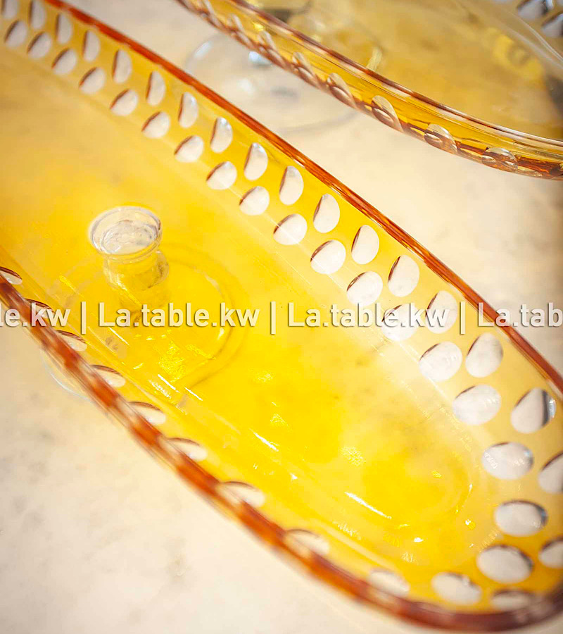 Custard Elite Long Plates / إليت طبق طويل باللون  الكاسترد