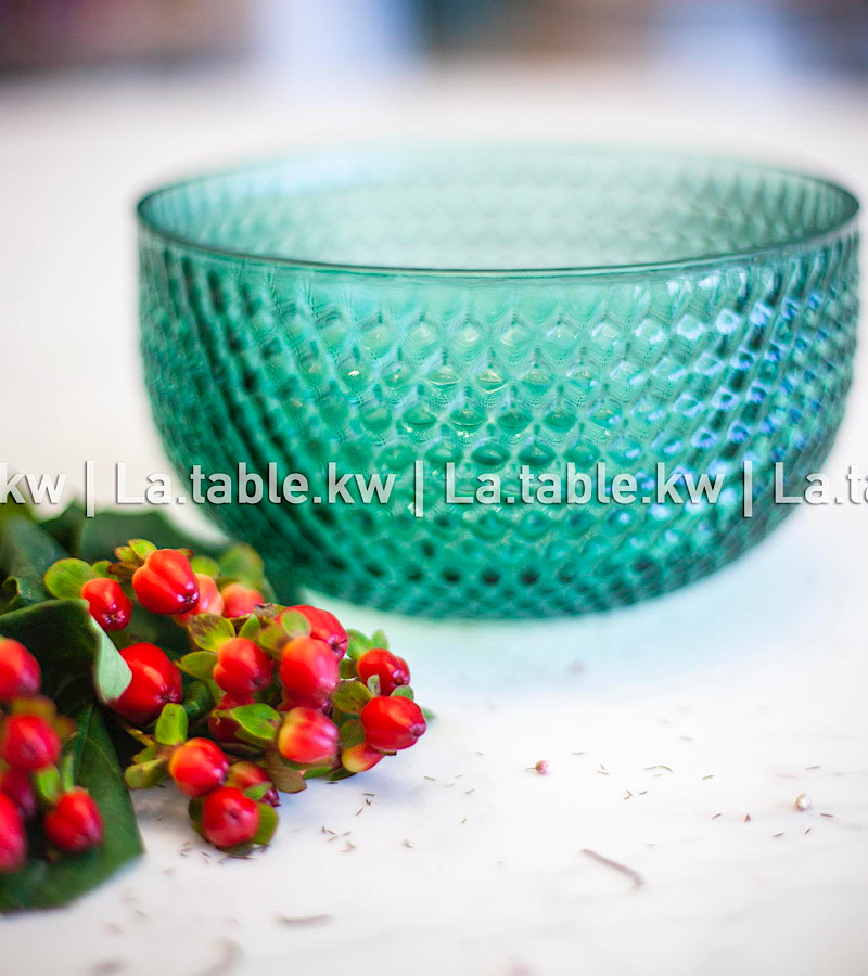 Green Mini Round Bowl / وعاء دائري صغير باللون الاخضر