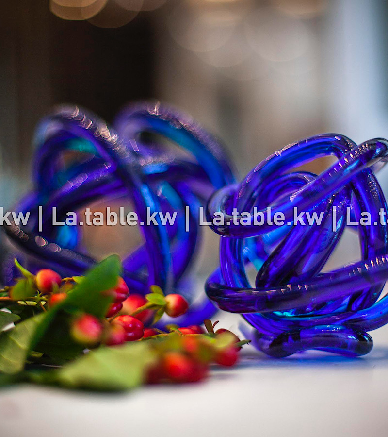 Blue Crystal Knot Set