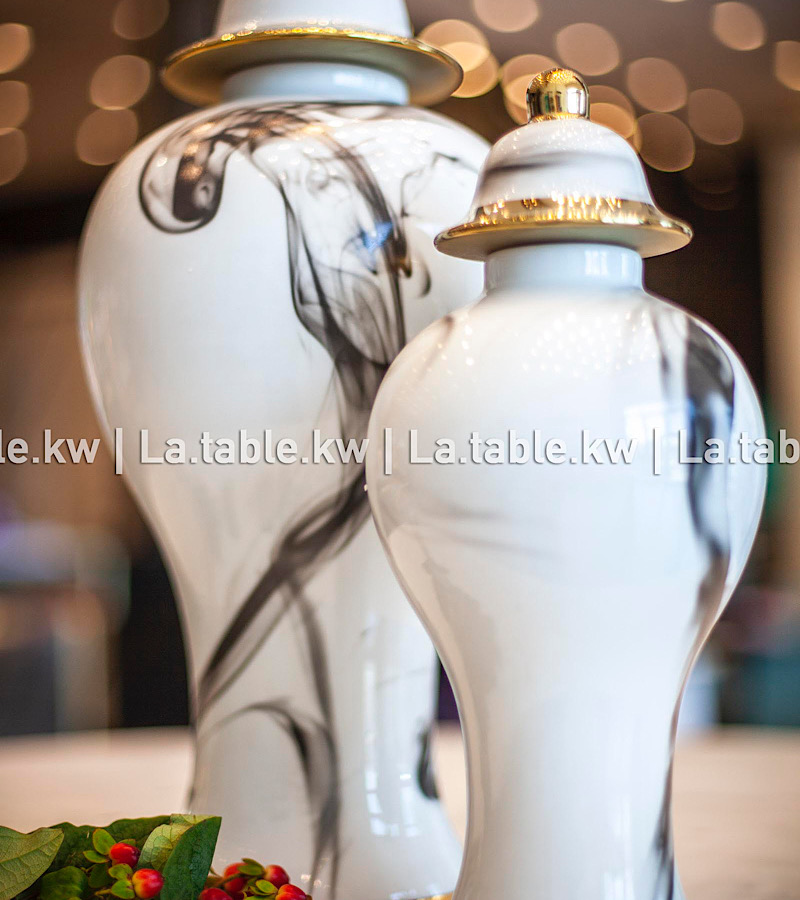 Fumes Ceramic Curvy Vases
