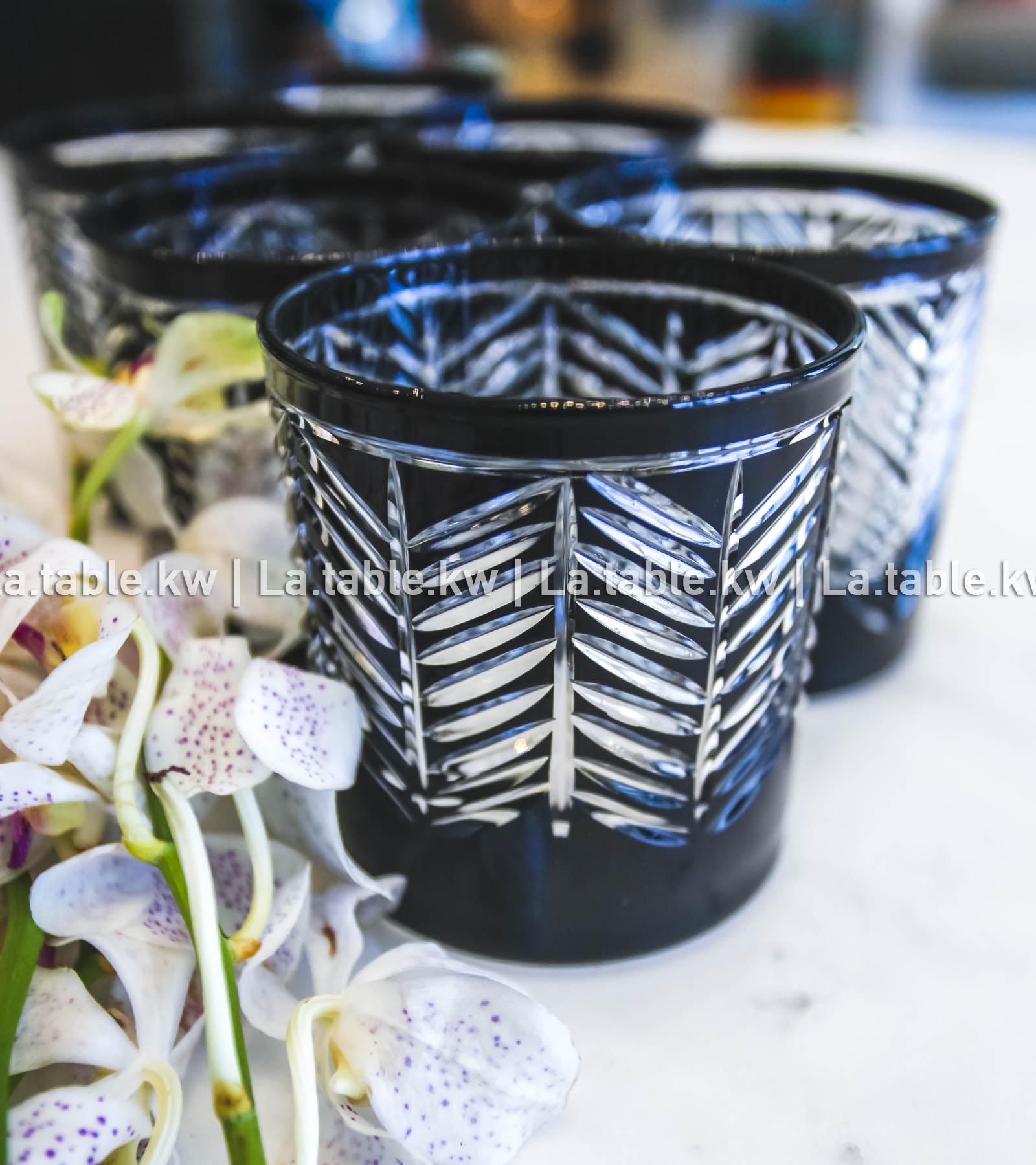 Black Spider Water Glasses