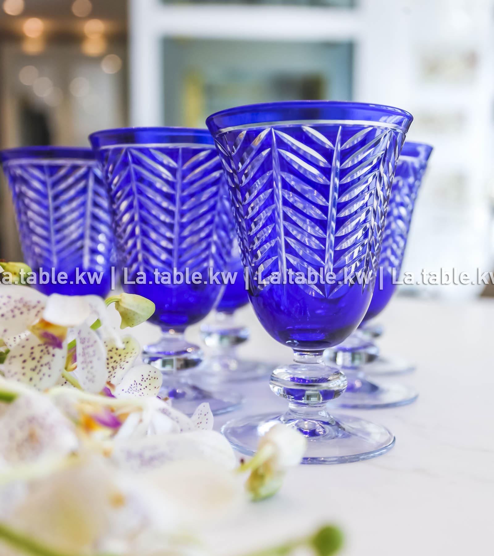 Royal Blue Spider Juice Glasses