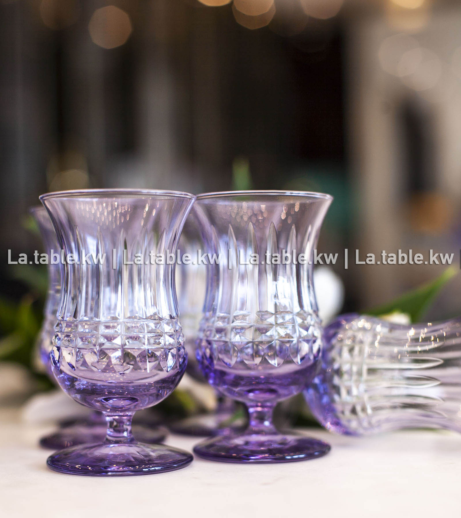 Lavender Allure Mini Juice Glasses / أكواب العصير صغيره -لاڤندر