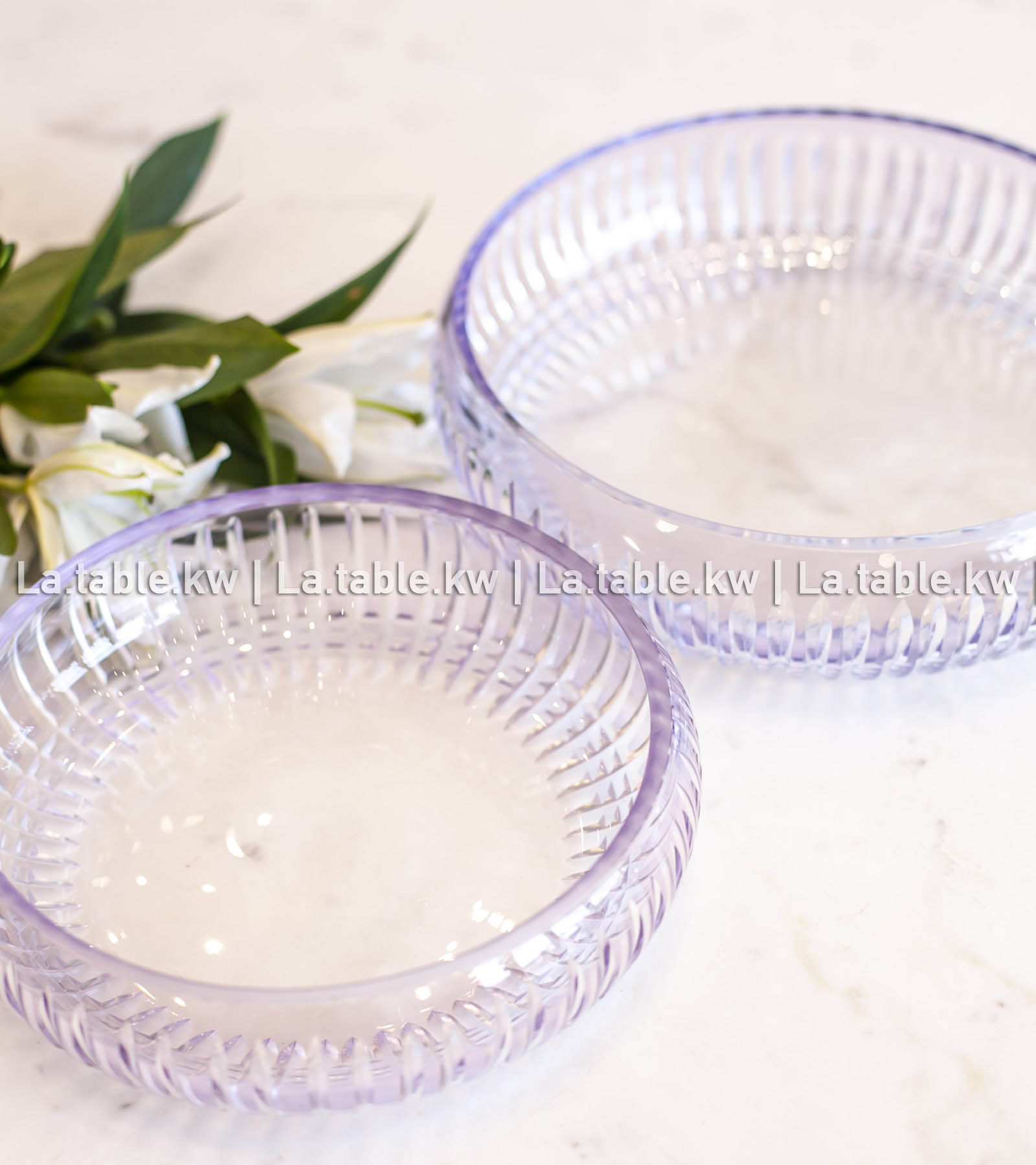 Lavender Allure Curved Standless Bowls / آلور وعاء منحني  من غير قاعده- لاڤندر