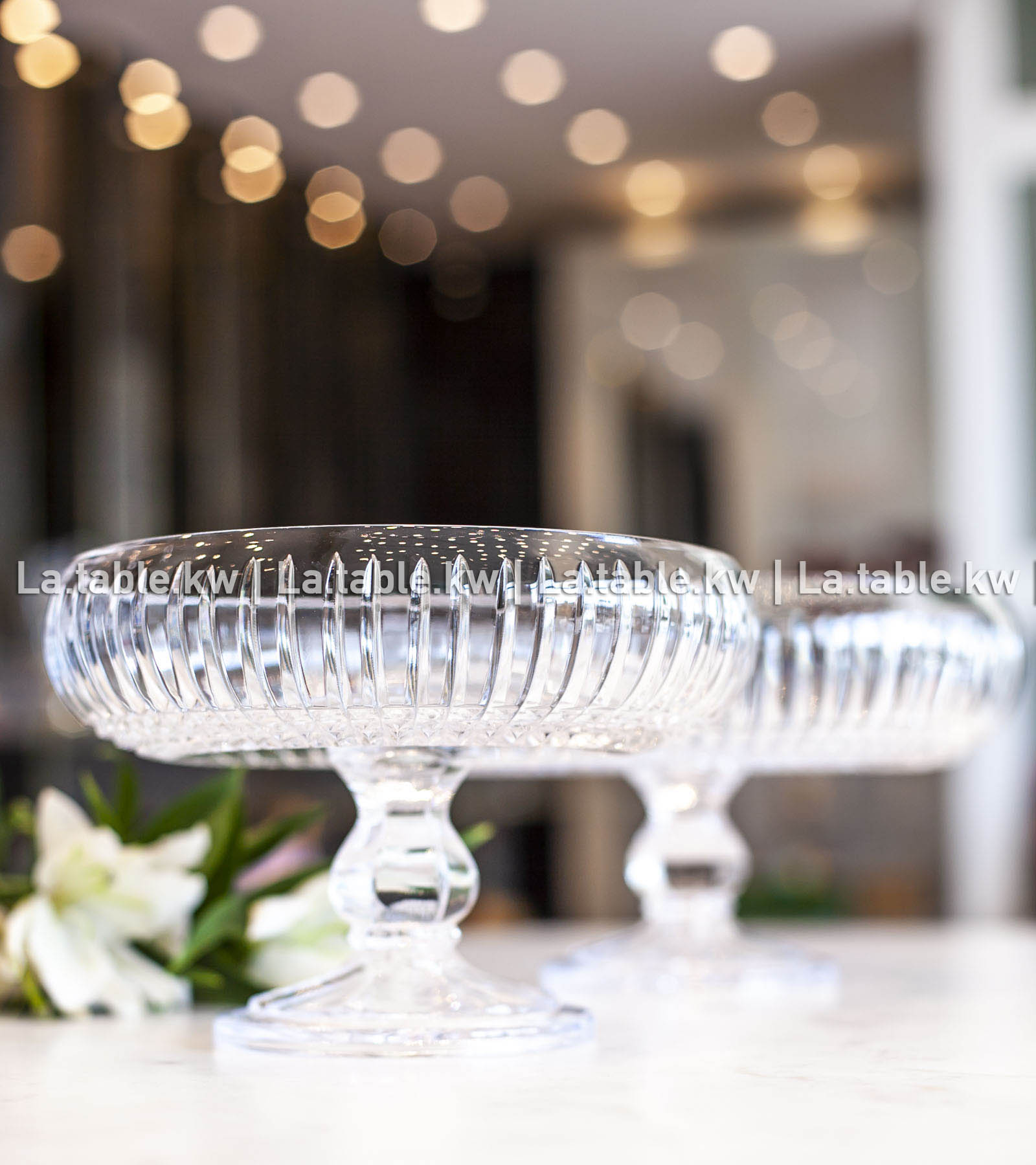 Transparent Allure Curved Bowls / آلور وعاء منحني - شفاف