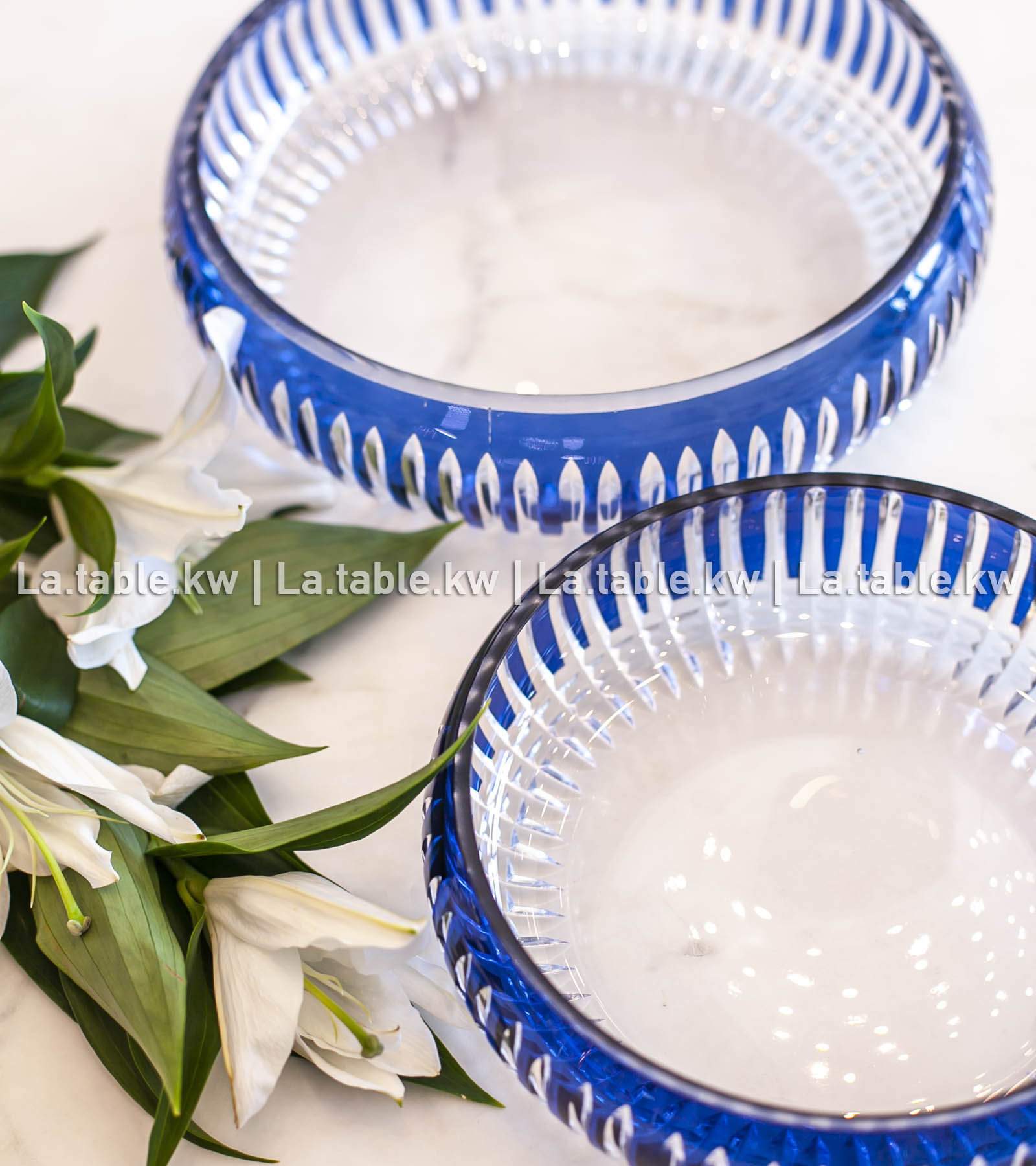 Navy Blue Allure Curved Standless Bowls / آلور  وعاء منحني من غير قاعده-أزرق غامق