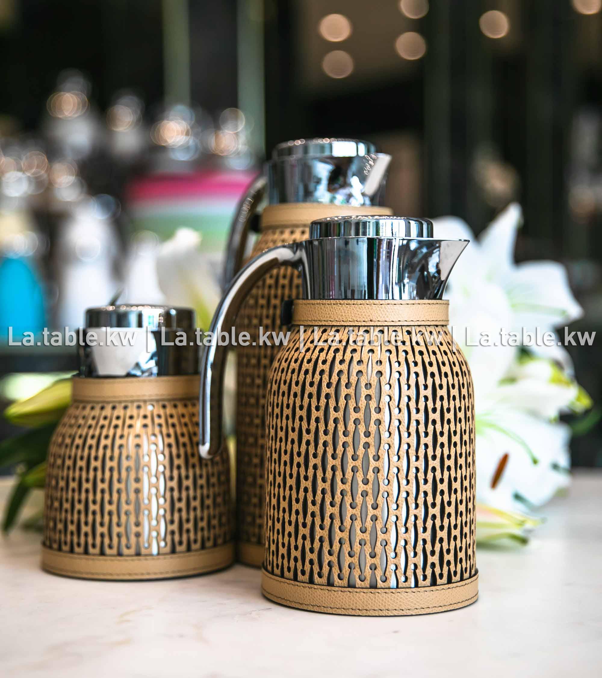 Caramel Diana Leather Carafe