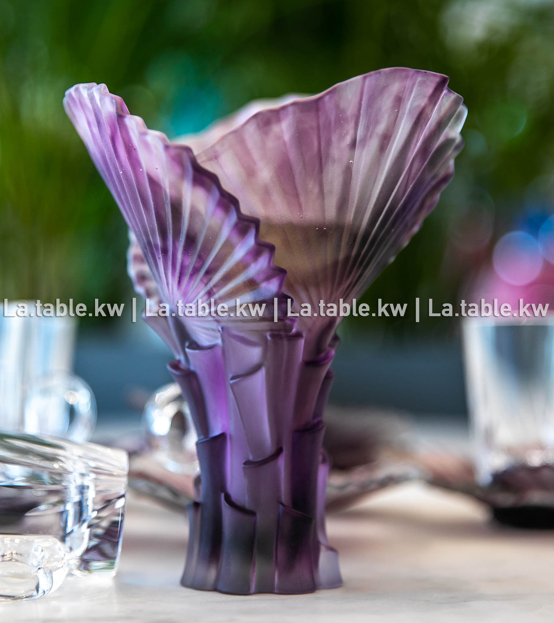 Violet Palm Crystal Mubkhar / بالم مبخر كريستال باللون البنفسجي